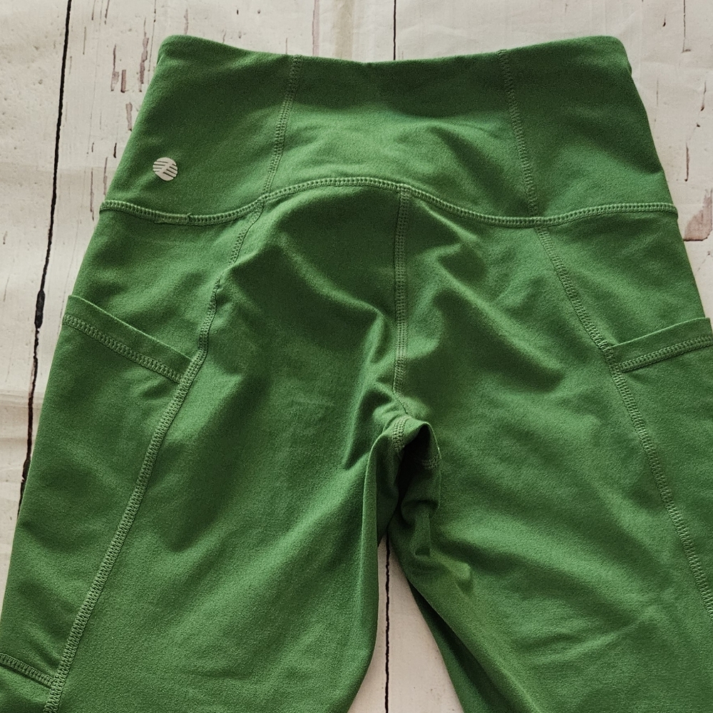 Zella Women's Green Athletic Yoga 3/4 Leggings Size XS - Picture 5 of 5